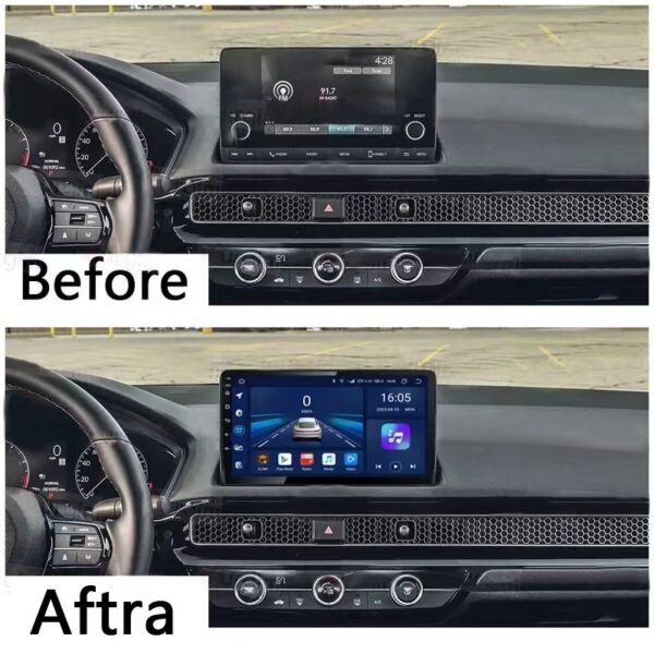 Car Frame Fascia Adapter Android Radio Dash Fitting Panel Kit For Honda Civic (BT-108) - Image 3