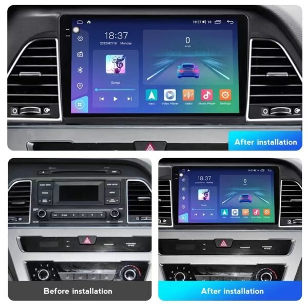 Car Frame Fascia Adapter Android Radio Dash Fitting Panel Kit For Hyundai Sonata 9 (XD-020) - Image 3