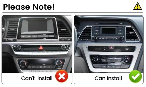 Car Frame Fascia Adapter Android Radio Dash Fitting Panel Kit For Hyundai Sonata 9 (XD-020) - Image 2