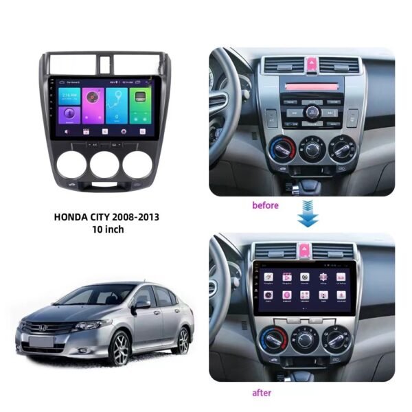 Car Frame Fascia Adapter For Honda City 2008-2013 Android Android Radio Dash Fitting Panel Kit (BT-004) - Image 4