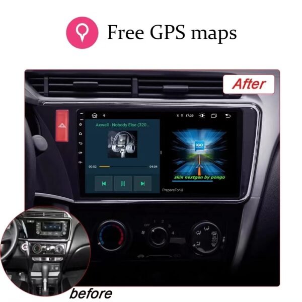 Car Frame Fascia Adapter For Honda City Greiz Gienia  -2018 Android Radio Dash Fitting Panel Kit (BT-005) - Image 4