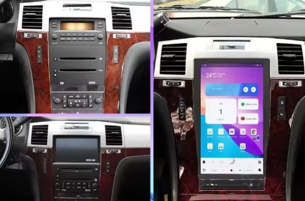 13.6 Inch Touch Screen Android 13 Car Stereo Android Player Car Radio Carplay Multimedia System Digital Signal Receiver GPS Navigation Head Unit For Cadillac Escalade 2008-2012 (SPZJ-018) - Image 5