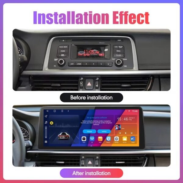 12.3 inch Android Car Stereo Screen Car Radio Android Player DVD Video Multimedia System Digital Signal Receiver GPS Navigation Head Unit (ZJ-006) - Image 3