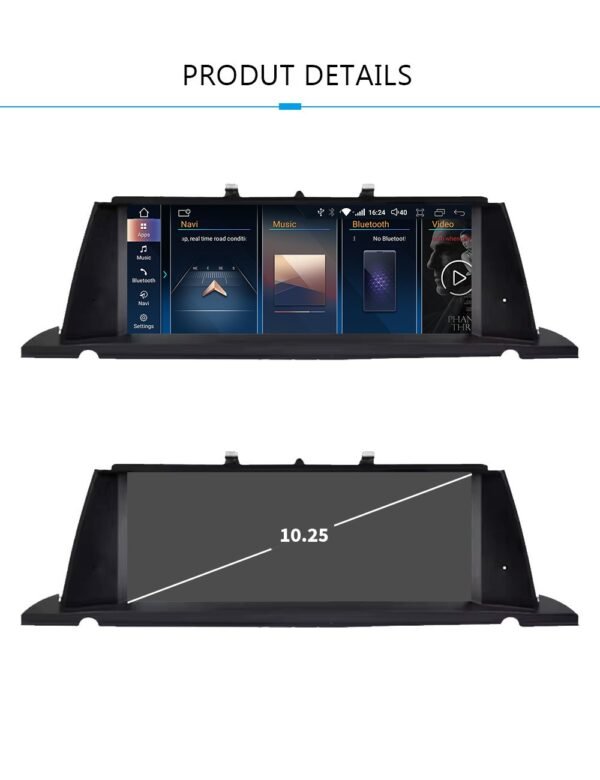 10.25 inch Original Car Style Android Car Stereo Head Unit IPS HD Car Screen Multimedia System Android Player Car Radio GPS Navigation Head Unit for BMW 5 Series F07 GT  NBT/CIC (BMW-004) - Image 3