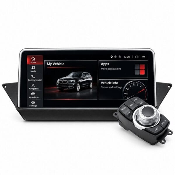 10.25" Android car stereo touchscreen for BMW X1 E84 with wireless Apple CarPlay and Android Auto