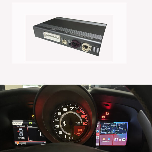 Wireless CarPlay & Android Auto Kit for Ferrari OEM 3.5″–10.1″ Displays（MK-013）