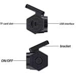 Dash cam HD Car DVR 2K Driving Recorder Recording Camera TFT Screen Front and Rear Dashboard Video Recorder Black Box (DVR-01) - Image 14