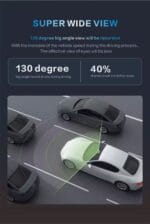 Dash cam HD Car DVR 2K Driving Recorder Recording Camera TFT Screen Front and Rear Dashboard Video Recorder Black Box (DVR-01) - Image 5