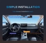 Dash cam HD Car DVR 2K Driving Recorder Recording Camera TFT Screen Front and Rear Dashboard Video Recorder Black Box (DVR-01) - Image 3