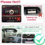 7″ Android Car Stereo with CarPlay for Mercedes E-Class W212 S212 2009–2016 (BC-112) - Image 2
