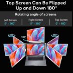 Portable Triple & Quad Laptop Monitor Extender – 14” / 15.6” / 16” IPS Full HD (1080P 16:9 & 1200P 16:10) – Compatible with MacOS & Windows - Image 9