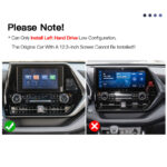 12.3″ Android Car Stereo with CarPlay for Toyota Highlander Kluger 2020–2025 【FT-1011】 - Image 4