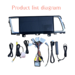 12.3″ Android Car Stereo with CarPlay for Toyota Highlander XU50 2014–2019【FT-1012】 - Image 4