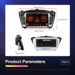 8" OEM-Style Android Car Stereo with CarPlay for Hyundai ix35 / Tucson 2010–2015 【XD-1002】 - Image 3