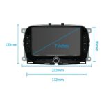 7″ Android Car Stereo with CarPlay Android Auto for Fiat 500 (2016–2020) 【FYT-1001】 - Image 4