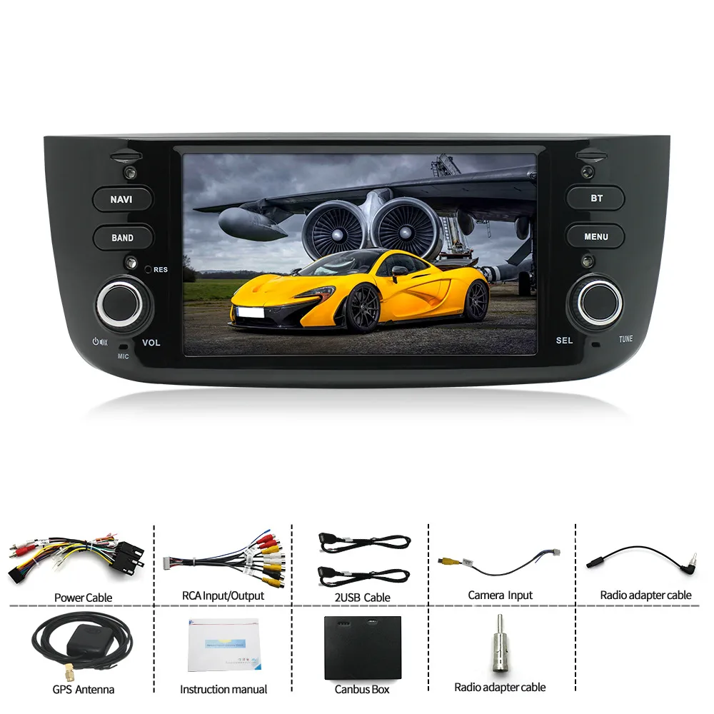 6.2″ Android Car Stereo with CarPlay for Fiat Grande Punto / Punto Evo / Linea 2005–2018【FYT-1008】 - Image 3