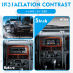 Original Car Style 5″ Android Car Stereo CarPlay for Jeep Grand Cherokee WJ 1999–2004 【JP-1001】 - Image 3