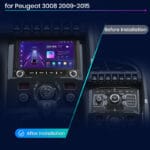 7" Android Radio Peugeot 3008 5008 2009-2016 Wireless CarPlay GPS Navi 【BZ-1006】 - Image 2