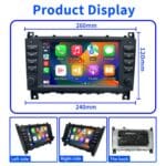 8" / 7" Android Stereo for Mercedes W203 W209 W463 Wireless CarPlay 【BC-026】 - Image 5