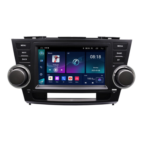 8" Android Radio Toyota Highlander Kluger 2007-2014 Wireless CarPlay JBL 【FT-1034】