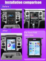 12.1" Tesla Screen for Ford F150 2013-2014 Wireless CarPlay Radio Navi 【FORD-1010】 - Image 3