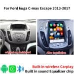 10.4" Vertical Android Radio Ford Escape Kuga 2013-18 CarPlay 4G GPS 【FORD-1012】 - Image 3
