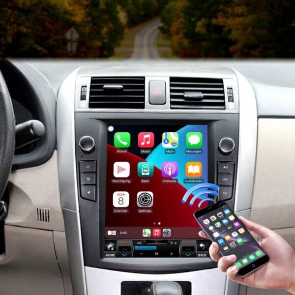 10.4" Vertical Android Radio Toyota Corolla 07-13 CarPlay 4G GPS 【FT-1042】