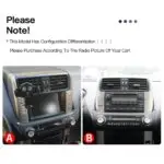 12.1" Vertical Android Radio Toyota Prado 2010-17 CarPlay 4G GPS 【FT-1049】 - Image 4