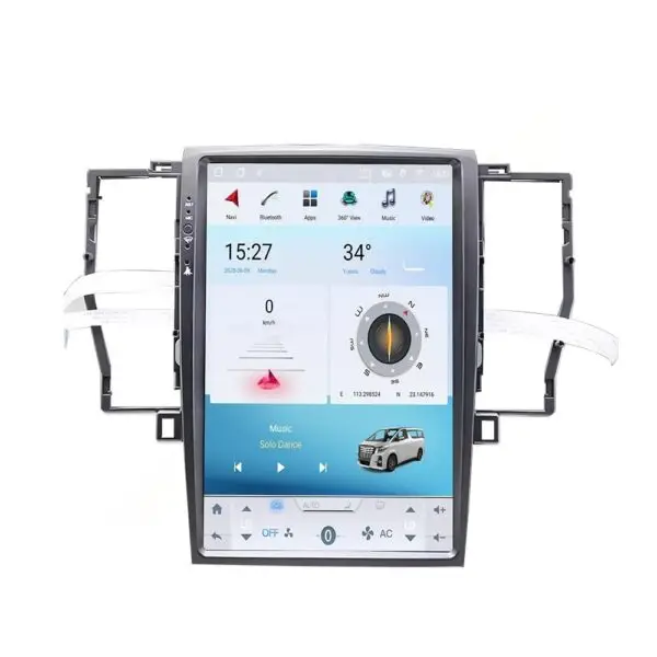 12.8" Vertical Android Radio Toyota Crown 03-09 CarPlay 4G GPS 【FT-1052】