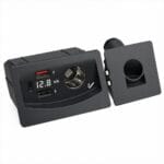 In-car USB charger with two USB ports and a 12V cigarette-lighter socket, shown with a separate square mounting plate.